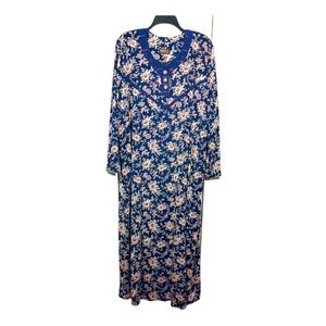 Markiza Collection Long Sleeve Floral Dress
